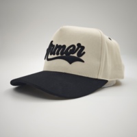 Gorra de béisbol deportiva de algodón estilo A-Frame de 5 paneles personalizada para hombre, con logo bordado, bicolor, tipo OTTO