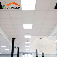 Plaques de plafond suspendu en PVC décoratif pour bureau, revêtement vinyle, imperméables