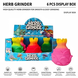 Cross Border Best Selling Dragon Fruit Shaped <b>Grinder</b> <b>Herb</b> Cigarette Roller Tobacco Shredder Zinc Alloy Manual <b>Grinder</b> - Product Image 1