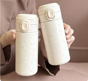 304 Edelstahl Vakuum-Thermobecher Schicker Minimalistischer Studenten- und Büro-Erbsenförmiger Becher 6-12 Std. Wärmehaltung - Product Image 2