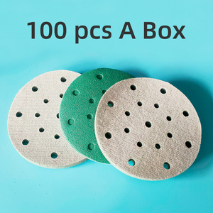 100 pièces de papier <span class=keywords><strong>abrasif</strong></span> de 6 pouces à 17 trous, haute dureté, épaisseur de 1 mm, disque de ponçage de 150 mm, ponçage humide et à sec, grain 80/120/240/400 <span class=keywords><strong>FESTOOL</strong></span>/ - Product Image 3