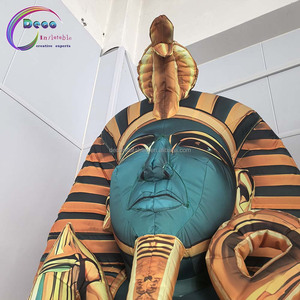 Modèle de <span class=keywords><strong>pharaon</strong></span> égyptien gonflable géant en PVC personnalisé pour les fêtes et événements, ventilateur inclus - Product Image 4