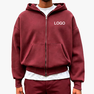 <span class=keywords><strong>Felpa</strong></span> con Cappuccio e Zip da Uomo HIC di Alta Qualità, Personalizzabile, 300Gsm, Stile Retrò High Street - Product Image 1