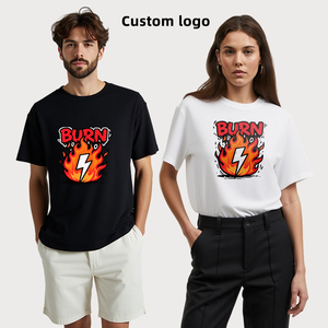 Бесплатный образец мужские футболки оверсайз Плотные хлопковые футболки простые объемные футболки 100 хлопковые премиальные пеньковые футболки - Product Image 2