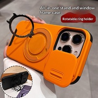 Coque de téléphone portable pour iPhone 16, motif animal, PC, support magnétique invisible, protection antichute à 360 degrés