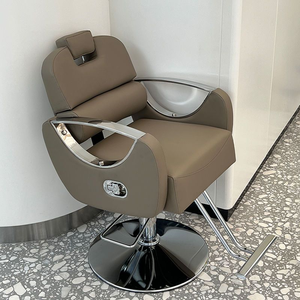 Fauteuil de Barbier Professionnel en Cuir Synthétique pour Salon de Beauté, Inclinable et Réglable en Hauteur, pour Coiffeur - Product Image 2