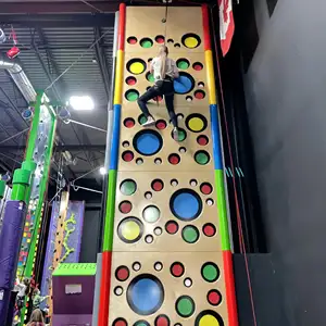 Popular Kids Rock Amusement Indoor Playground Equipment Climbing Walls With Adventure Parks For Children