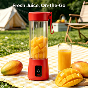 <b>USB</b> <b>Rechargeable</b> Portable Blender Personal Smoothie Maker Wireless Juicer Cup for Fruits Vegetables Ice Crushing - Product Image 2