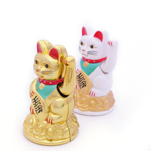Japan Auspicious Popular Small Mini Home Car Decorate Solar Power Wholesale Lucky <strong>Cat</strong> <strong>Figurines</strong> With Waving Hand for Gift - Product Image 5