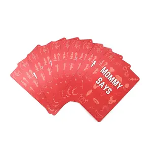 高品质塑料卡光滑防水黑色扑克牌镀金红色蓝色扑克棋盘游戏定制标志牌