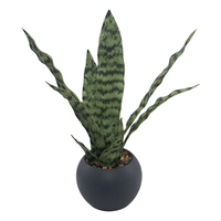 Tizen Soft PE Sansevieria Bonsai Dekoration Künstliche Agave nbaum Künstliche Schlangen pflanze Sansevieria Bonsai Dekoration Topf