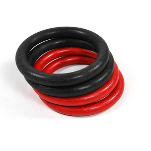 Anneaux de gymnastique Aimeili, diamètre 28 mm, rouge et noir, équipement de fitness intérieur/extérieur pour enfants et adultes - Product Image 2