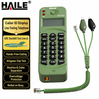 Testeur de ligne téléphonique vert, testeur de traçage de fil avec identification de l'appelant