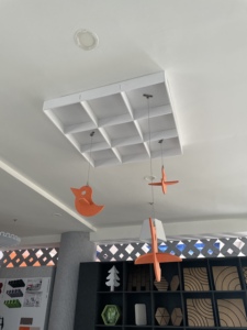 Panneau acoustique Spesonic pour plafond, décoration murale intérieure, absorption acoustique suspendue, réduction du bruit moderne - Product Image 5