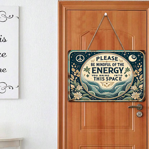 Spot cross-border Nordic style wooden slogan signs, children's room yoga <b>wall</b> <b>decorations</b>, wooden welcome door signs. - Product Image 2