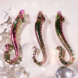 Gode en verre d'hippocampe géant en forme de magicien de point g soufflé de haute qualité pour hommes - Product Image 3