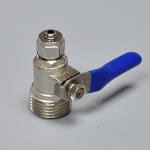 Connecteur de purificateur d'eau en alliage, filetage externe à 4 points vers vanne à bille à 2 points, accessoire pour machine à eau pure, fonctionnement manuel - Product Image 3
