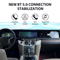 ZWNAV Pantalla Triple de 36.9 Pulgadas para Toyota Land Cruiser LC200 2008-2015, Actualización LC500, Radio para Auto Android 14, Carplay, DSP, GPS, 4G/WiFi, OEM