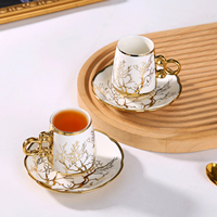 Tasse à café en céramique, cappuccino, expresso, écologique, bon marché, tasse à thé chinoise et ensemble de soucoupes