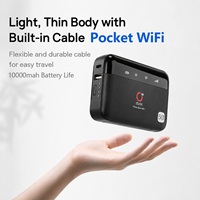 OLAX M100 10000mAh Power-Bank Routeur 4G LTE 300Mbps pour les voyages en plein air 2-en-1 USB Type-C 2.4G/5.8G SIM Hotspot WiFi portable