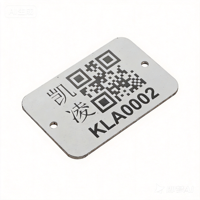 Plaque de signalisation rectangulaire mate en acier inoxydable gravée au laser sur mesure OEM/ODM pour commande de table et cadeau