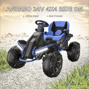 รถยนต์เด็กขับเคลื่อนด้วยแบตเตอรี่ 24V ขับเคลื่อน 4 ล้อ แบบดริฟท์คาร์ท พร้อมเบาะปรับได้ สำหรับเด็กชายอายุ 3-12 ปี - Product Image 2