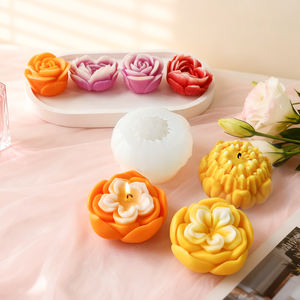 J10-352 Остин, роза, ароматерапия, силиконовая форма, форма для поделок, Цветочная свеча ручной работы, мыльный диффузор, украшение из штукатурки - Product Image 4