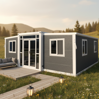 Solution clé en main : Maison conteneur en acier extensible entièrement meublée à vendre, 40 pieds, préfabriquée, prête à l'emploi, pour hôtel/bureau