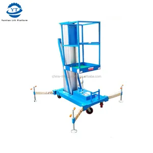 Single Post Lift Window Cleaning Equipment Satu Orang Lift Platform Angkat Angkat Aluminium