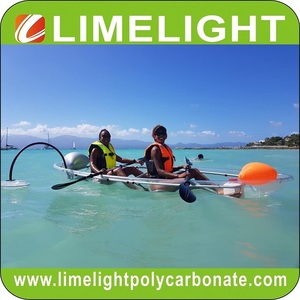 Kayak Oceánico Transparente para 2 Personas, Canoa de PC, Bote Transparente - Product Image 4