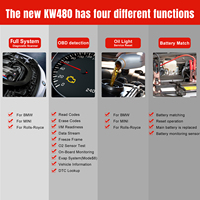 Escáner de coche de Sistema completo KONNWEI KW480 de alto nivel profesional con herramienta de combinación de batería de reinicio de aceite para BMW