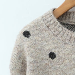 Suéter <span class=keywords><strong>de</strong></span> Mujer ZATRHMBM Primavera/Otoño 2025, Nuevo Suéter <span class=keywords><strong>de</strong></span> Moda con Estampado <span class=keywords><strong>de</strong></span> Lunares, Suéter Informal Retro <span class=keywords><strong>de</strong></span> Manga Larga <span class=keywords><strong>para</strong></span> Mujer - Product Image 5