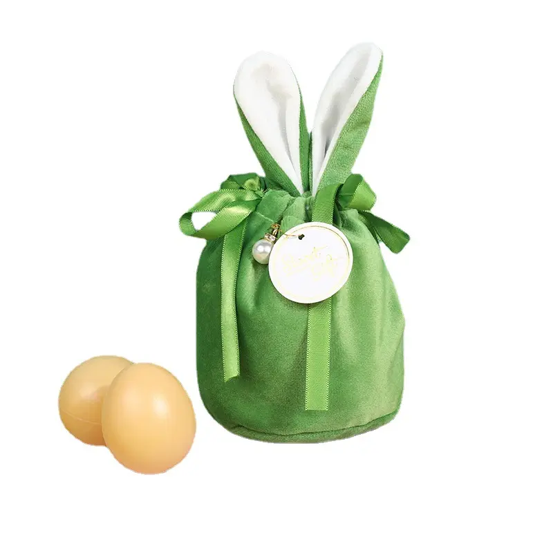 Samt Ostern Taschen Nette Hase Geschenk Verpackung Taschen Kaninchen Schokolade Candy Taschen Hochzeit Geburtstags feier Dekoration
