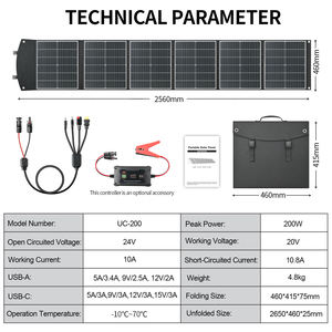 <span class=keywords><strong>USA</strong></span> EU Lager Tragbare Powerstation 5000W 3600W 2500W 1200W Outdoor Camping Solargenerator mit 200W Solarpanel - Product Image 6