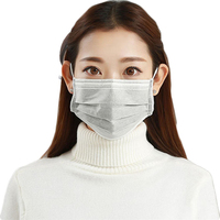Masque en charbon actif en gros, anti-poussière, 4 couches, plissé plat avec clip nasal ajustable