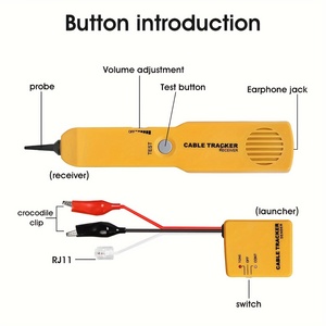 Rastreador de cables Red Lan Cable <span class=keywords><strong>Tester</strong></span> Red de teléfono Cable de teléfono Rastreador de cables Generador de teléfono Probador Diagnóstico Tono - Product Image 6