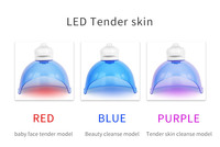 Masque LED à l'hydrogène 3 lumières pour rajeunissement de la peau, masque à l'hydrogène pour une peau douce, hydratant, blanchissant, utilisation portable pour la maison et les salons de beauté