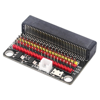 Micro Bit V2 IO Expansion Board GPIO Breakout Shield Compatible with BBC Microbit V2 Micro USB Power Supply STEM Electronic