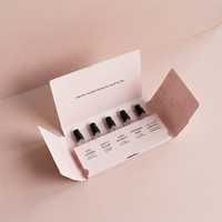 Boîtes d'emballage pour échantillons de parfum en carton avec logo personnalisé, en matériaux recyclés et doublure en éponge, boîte cadeau de luxe