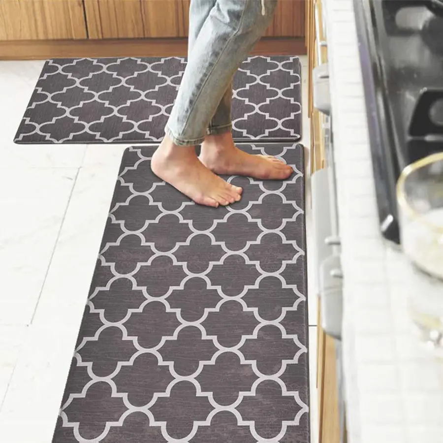 Absorb Küchen matte Wasserdichte rutsch feste Matten und Teppiche Robuste PVC-und Polyester-Teppich-Haustür