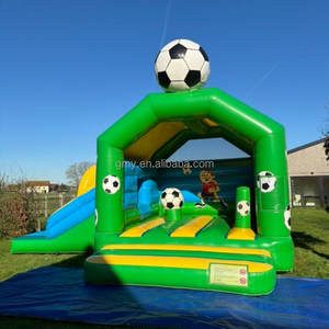 GMY Inflatables <span class=keywords><strong>Location</strong></span> de matériel de fête Château gonflable vert avec toboggan combiné Jeux gonflables pour événements - Product Image 6