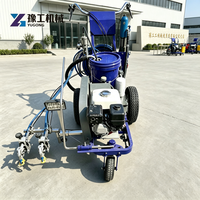 Machine manuelle de marquage routier avec une largeur maximale de 20 cm pour une utilisation de marquage extra large