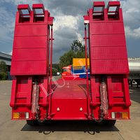 60 tonnes 100 tonnes chargeur Lowboy extensible hydraulique lit bas camion semi-remorque 3/4/5 essieux Cargo & Utility remorques à vendre