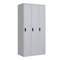 Armoire Métallique à 3 Portes avec Serrure à Clé pour Dortoir, Fabricant Fournisseur de Vestiaires en Acier, Penderie en Métal pour Vêtements