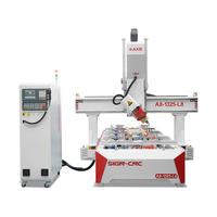 Router CNC ATC de 4 Ejes Directo de Fábrica 1300x2500mm con Cabezal Giratorio ±90 °   Mesa de trabajo Openwork con husillo de 9kW para tallado 3D en madera