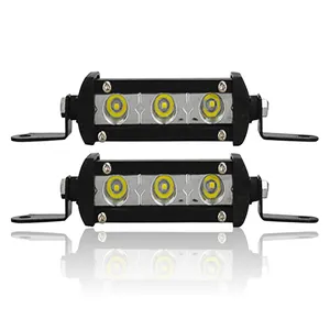 QIDEWIN 24V 12V lampu kerja LED Spot 4 inci 9w 3smd 4000lm lampu led putih untuk mobil truk traktor perahu Trailer