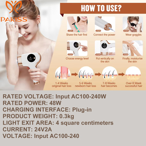 PAKISS Nuevo Diseño, Depiladora Láser <span class=keywords><strong>IPL</strong></span> Eléctrica Permanente e Indolora, Depilación Láser <span class=keywords><strong>IPL</strong></span> - Product Image 2