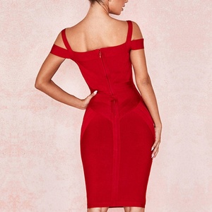Nuevo Vestido Casual de Verano Elegante Naranja con Cremallera, Ajustado, Escotado, Ceñido al Cuerpo, de Cintura Alta y Largo hasta la Rodilla para Mujer - Product Image 6