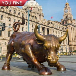 YOUFINE Estatua de Toro de Bronce para Decoración de Distritos Financieros, Escultura para Plaza - Product Image 6