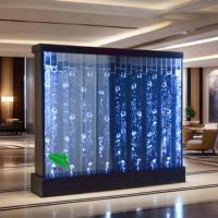 Panel de Burbujas de Agua con Luces LED de Colores del Arcoíris, Diseño de Pared Programable Digital, Decoración para Bodas y Eventos